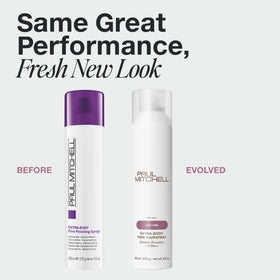Paul Mitchell aerosol nozzle close-up gives precise spray control benefit