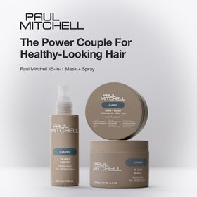 Paul Mitchell before-and-after hair shot showing smoother shinier hair
