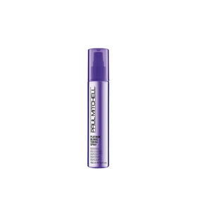 Paul Mitchell Platinum Blonde front packaging showing violet spray and benefit of cooling brassiness