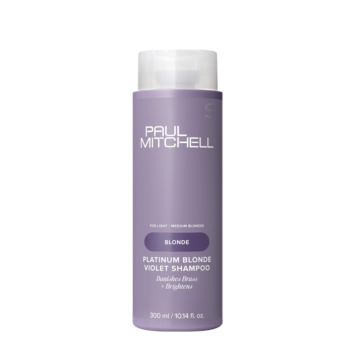 Paul Mitchell bottle front view showing label and brightening benefit