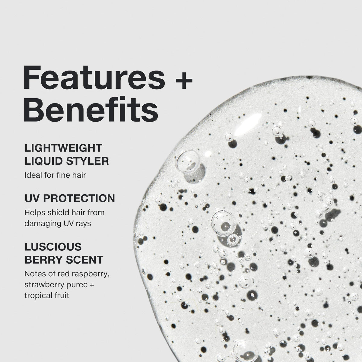 Paul Mitchell styling liquid texture dispensed showing lightweight consistency