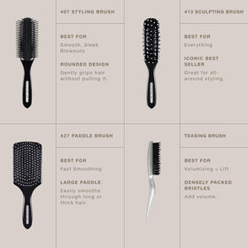 Paul Mitchell Pro Tools side profile showing brush shape and balanced weight for control