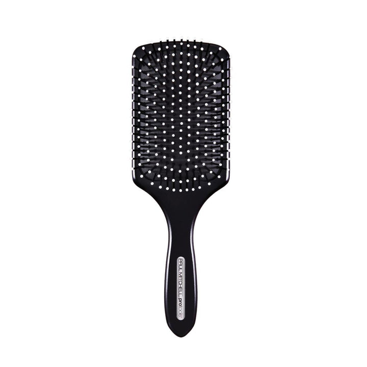 Paul Mitchell Pro Tools paddle brush front view showing wide paddle for faster blow-drying