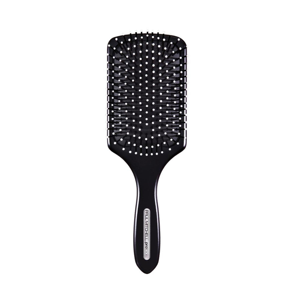 Paul Mitchell Pro Tools paddle brush front view showing wide paddle for faster blow-drying