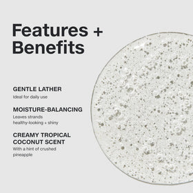 Paul Mitchell close-up of shampoo texture highlighting smooth foam and easy spread