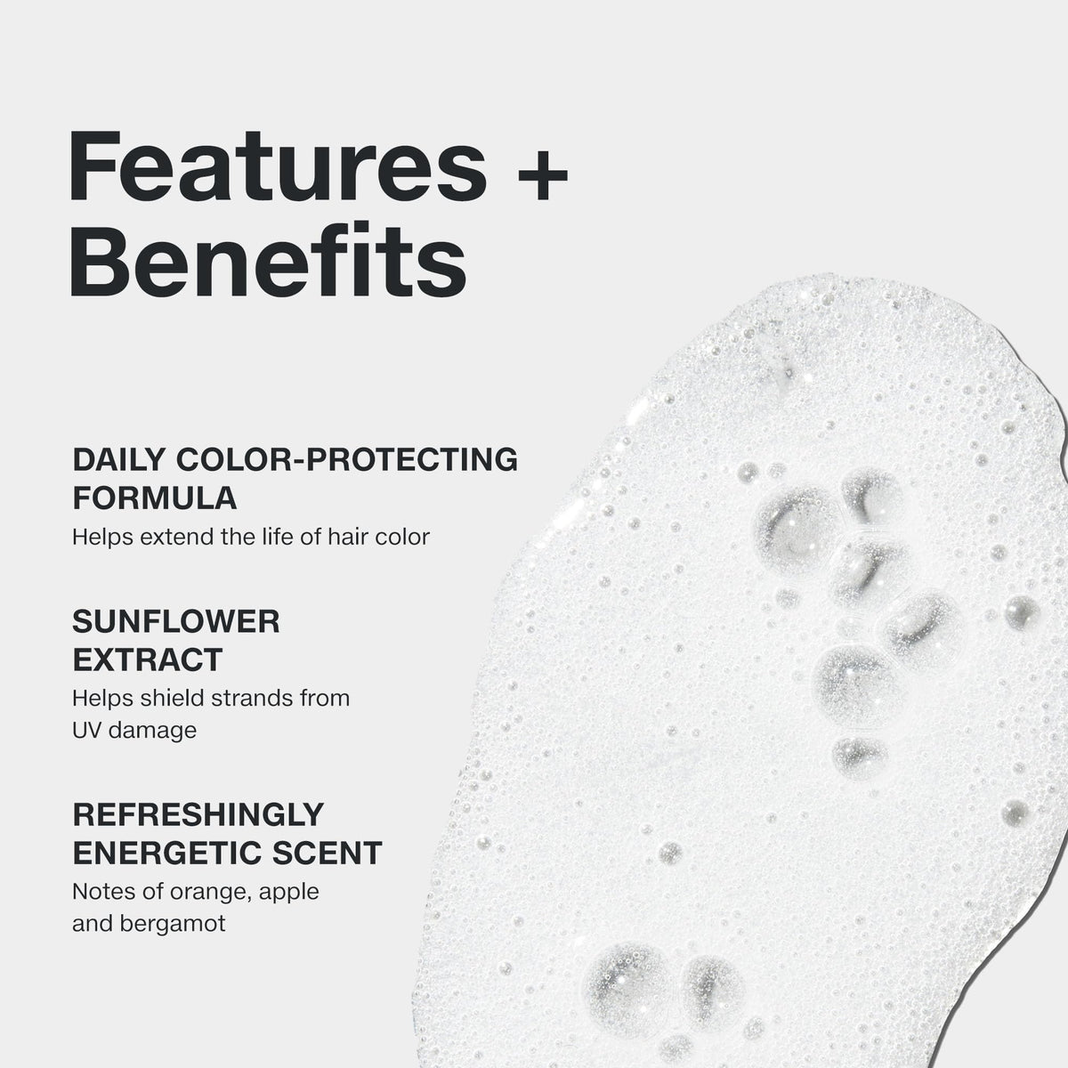 Paul Mitchell shampoo texture on hand showing lather and gentle cleanse benefit