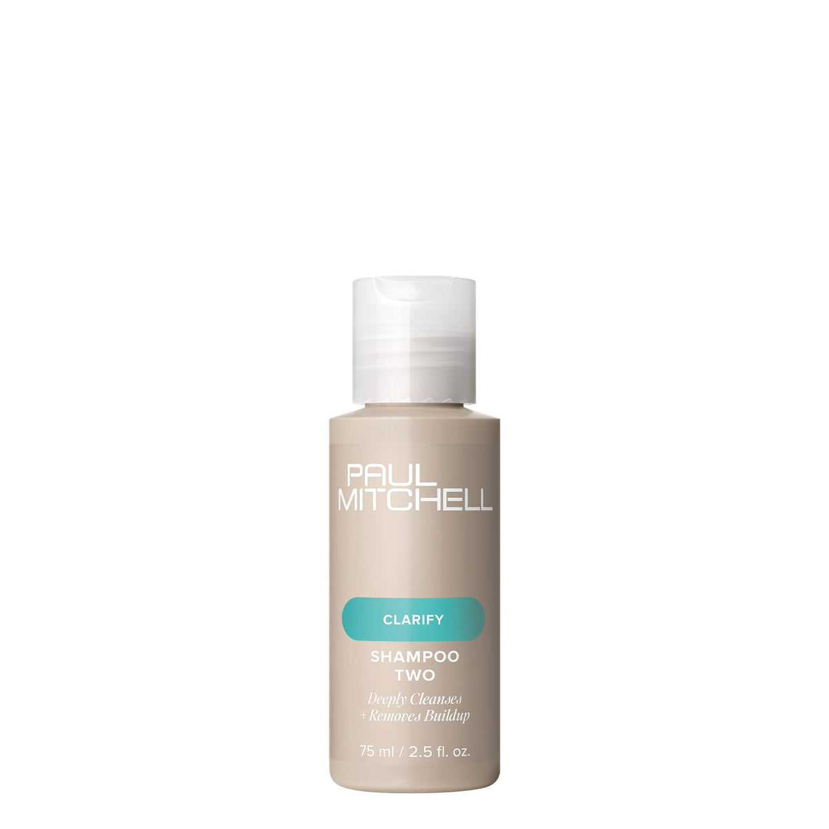 Paul Mitchell Shampoo Two front bottle showing product and lemon scent benefit