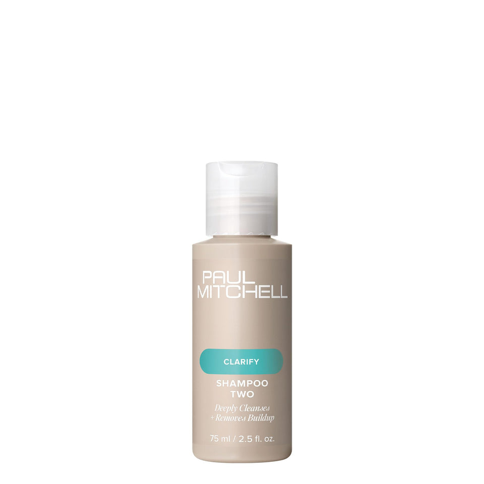 Paul Mitchell Shampoo Two front bottle showing product and lemon scent benefit