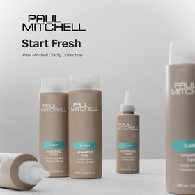 Paul Mitchell shampoo being used in shower offering refreshing citrus wash