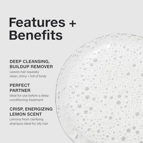 Close-up of Paul Mitchell label highlighting color-safe formula and ingredients