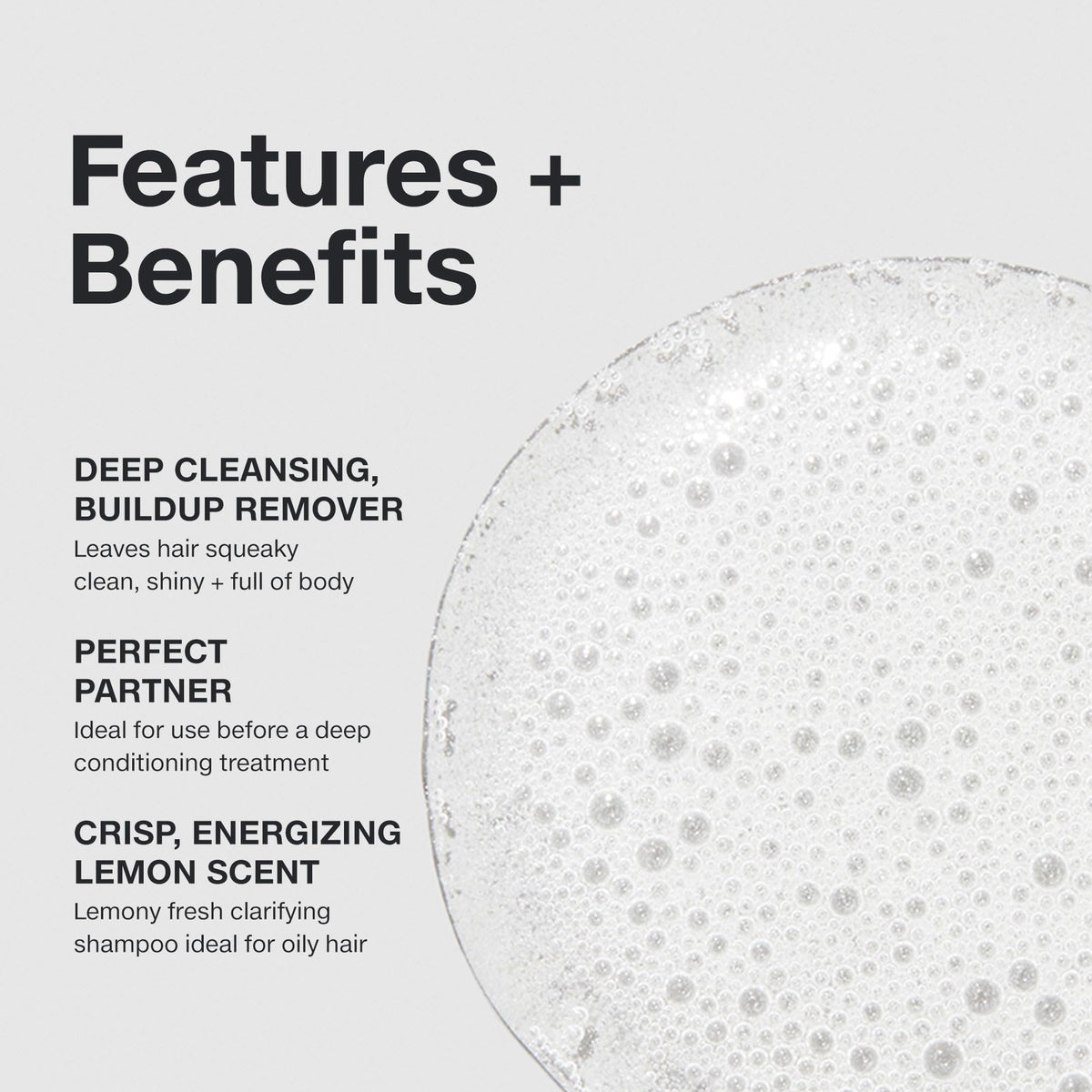 Paul Mitchell lather texture on hair demonstrating deep-clean benefit