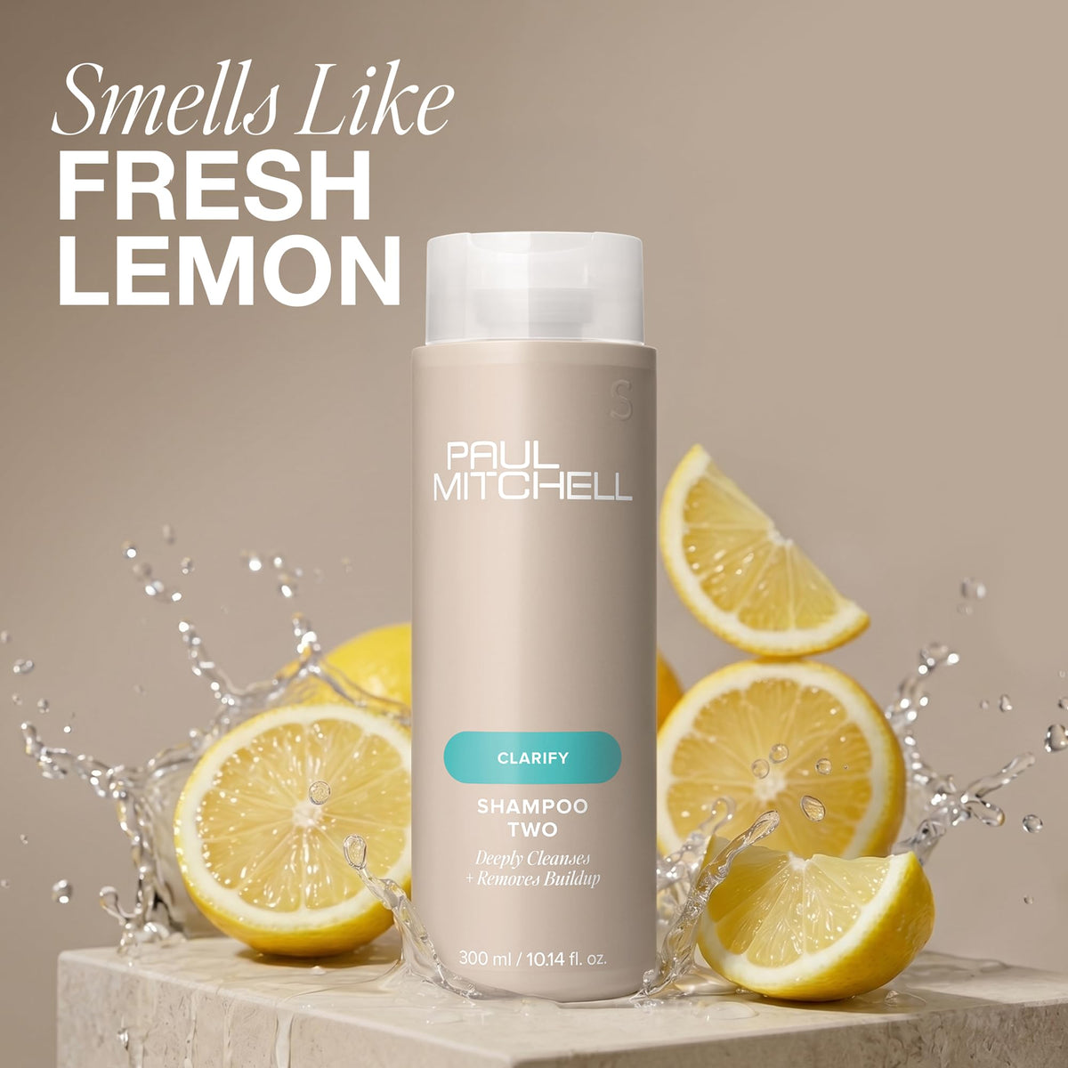 Paul Mitchell Shampoo Two applied to scalp for removing oil and buildup