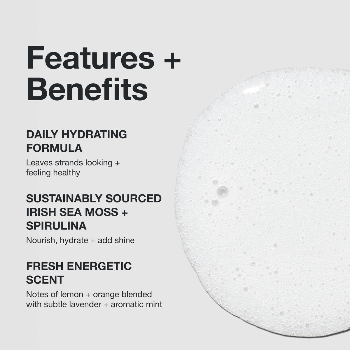Paul Mitchell creamy lather texture demonstrating smooth application