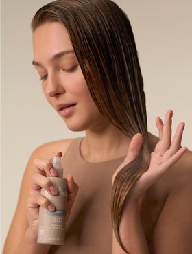 Paul Mitchell fine mist texture demonstrating lightweight coverage and detangling