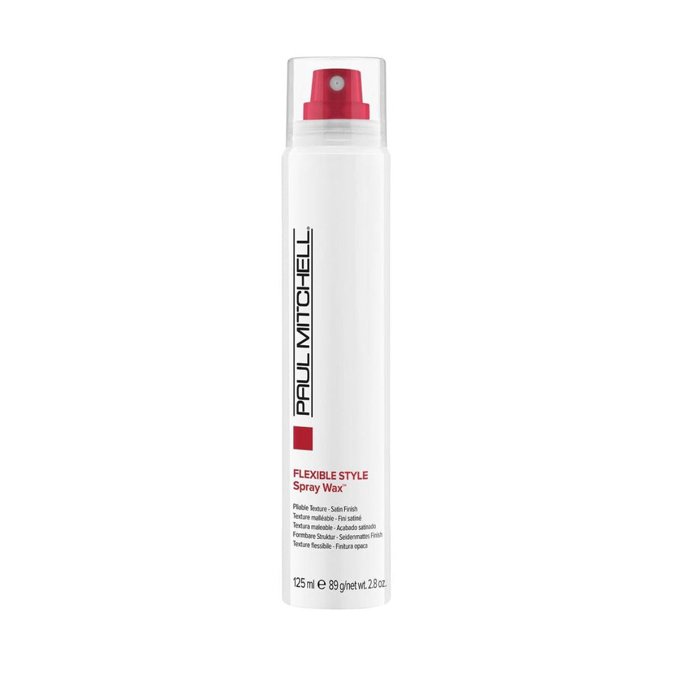 Paul Mitchell spray wax front packaging showing product benefits and size