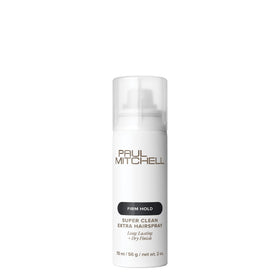 Paul Mitchell Super Clean Extra front packaging shows compact travel-friendly can