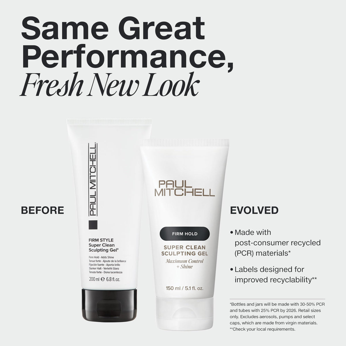 Paul Mitchell gel texture close-up demonstrating thick consistency for control