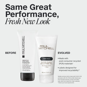 Paul Mitchell gel texture close-up demonstrating thick consistency for control