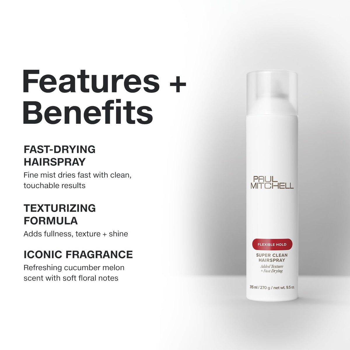 Paul Mitchell texture on hair after spray, adds volume and separation