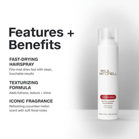Paul Mitchell texture on hair after spray, adds volume and separation