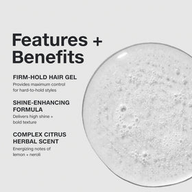 Paul Mitchell gel texture on hand demonstrating shine and control