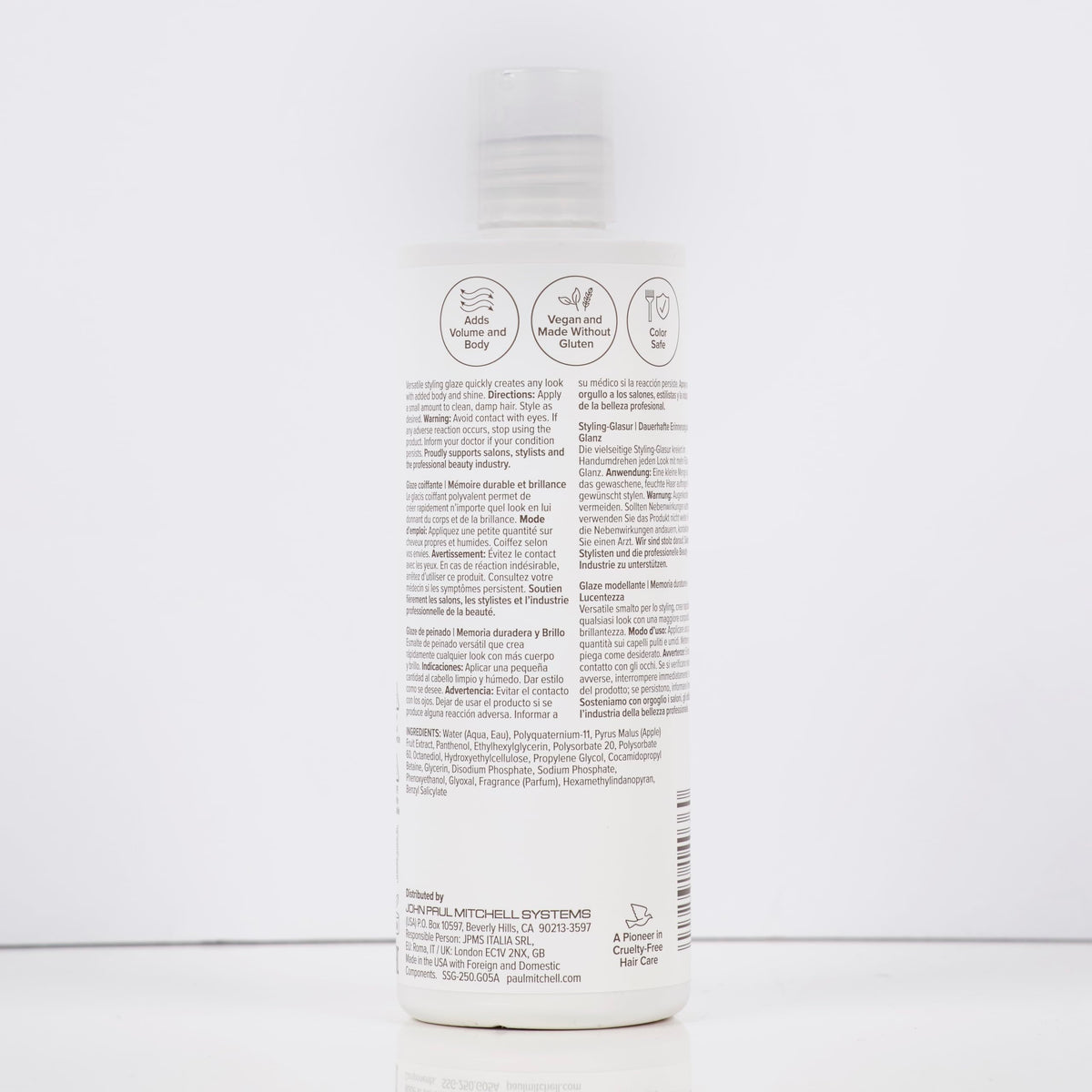 Paul Mitchell on salon shelf with stylists using product for multi-style versatility