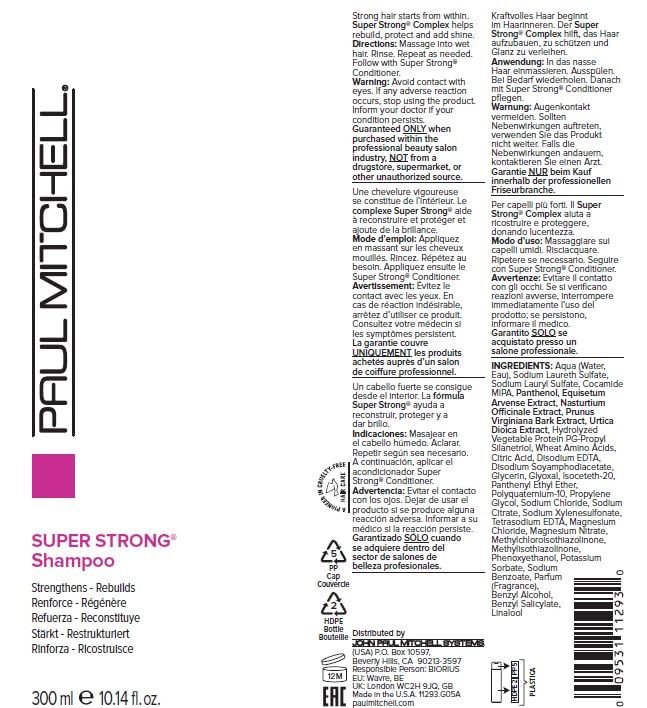 Paul Mitchell Super Strong lifestyle shower scene shows refreshed hair and salon-quality results