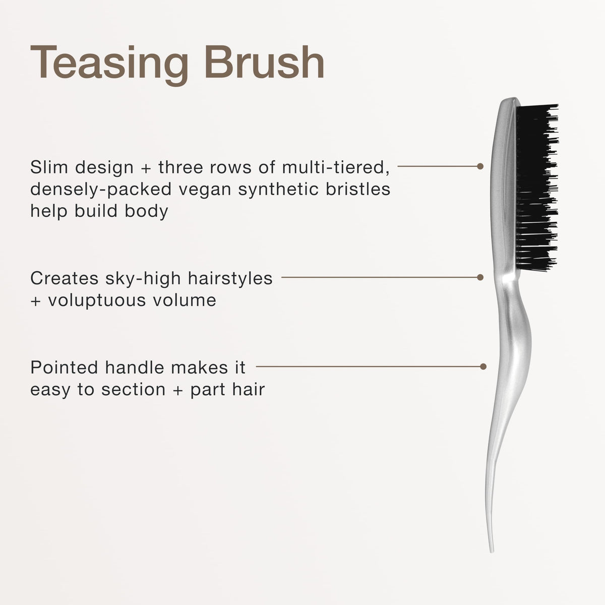 Paul Mitchell tail handle detail for easy sectioning and faster styling control