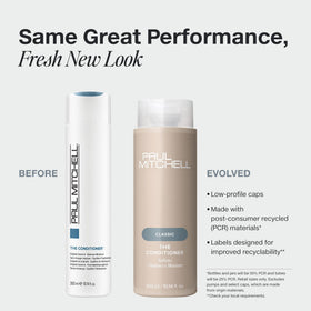 Paul Mitchell The Conditioner back label with ingredients and usage benefits