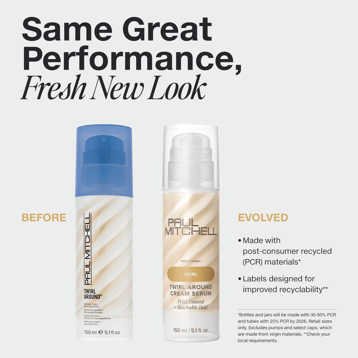 Paul Mitchell Twirl Around close-up texture shows cream-serum blend for smooth styling