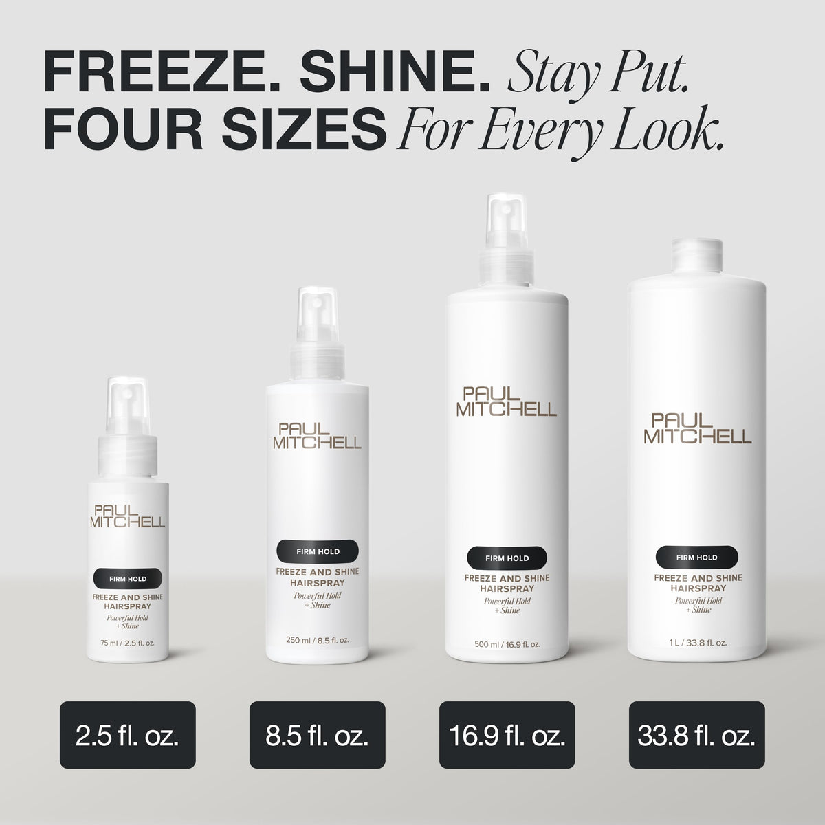 Paul Mitchell product achieving sleek wet-look finish with visible shine