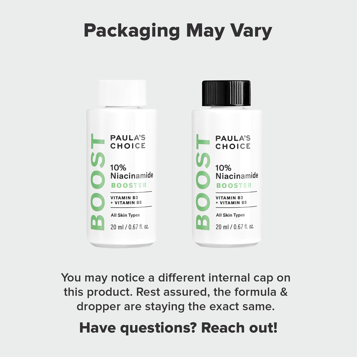 Paula's Choice 0.67oz bottle next to ruler showing compact travel-friendly size benefit