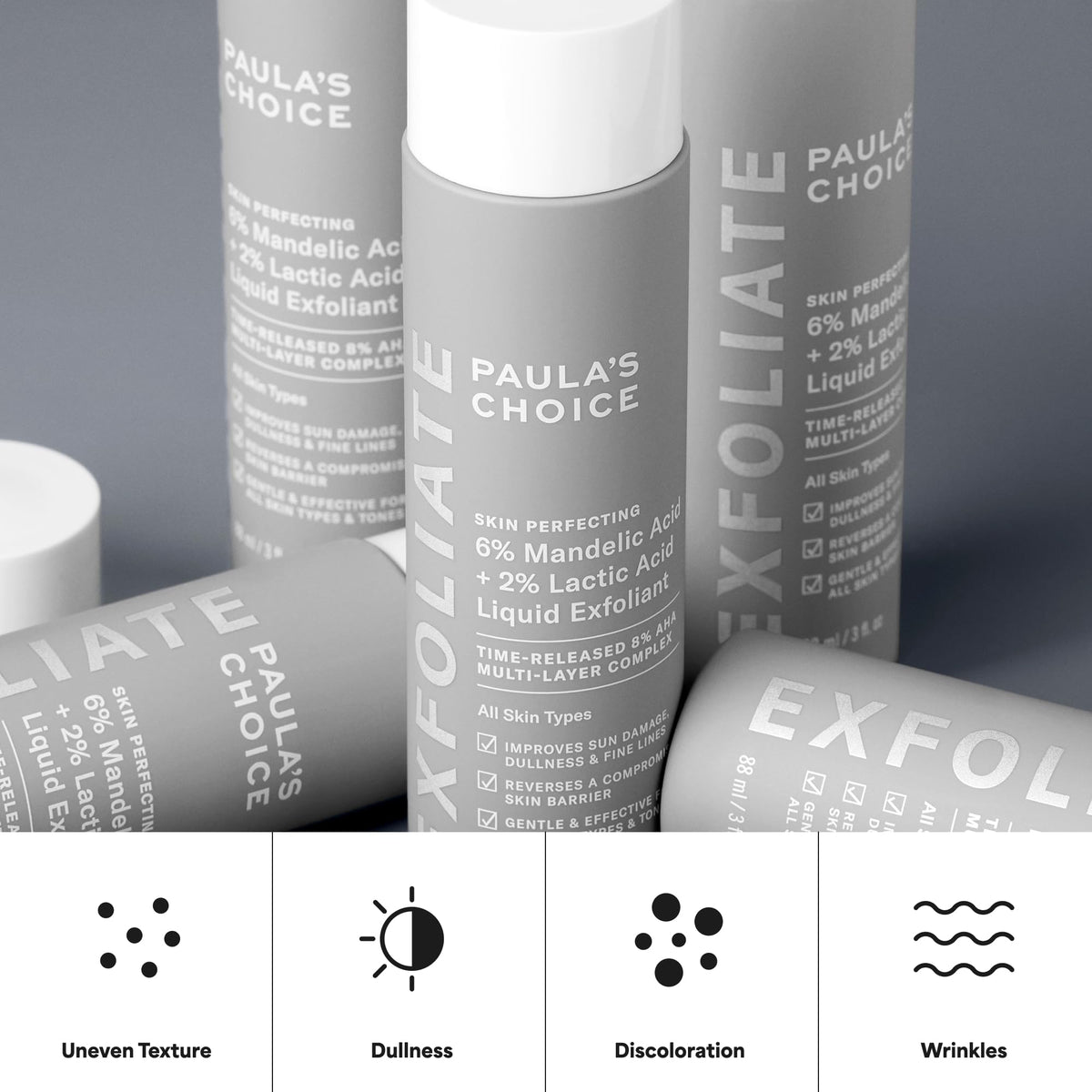 Paula's Choice applied during evening skincare routine for gentle renewal