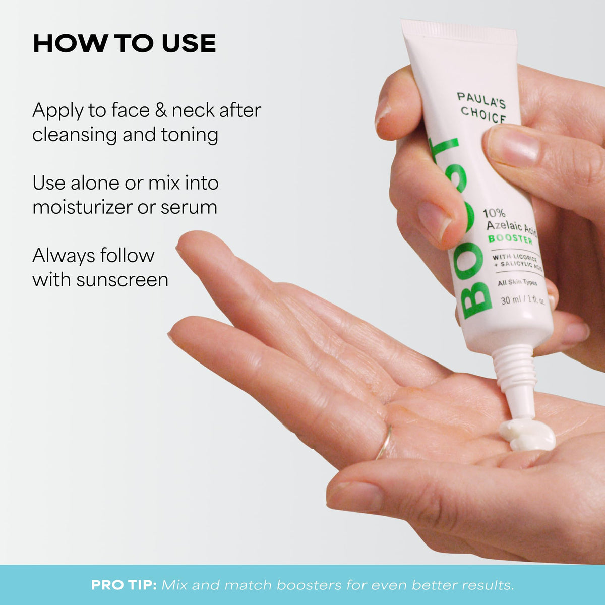 Paula's Choice being applied to cheek showing spot treatment and visible blending