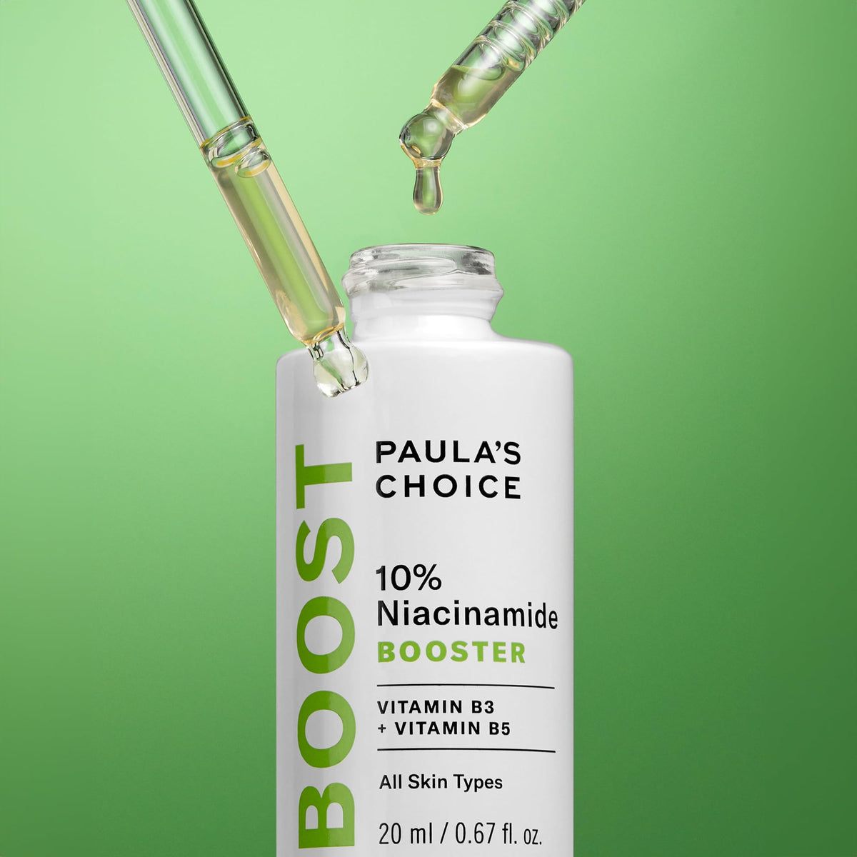 Paula's Choice being applied to face during morning routine for visible tone improvement