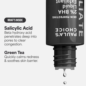 Paula's Choice applying product on hand showing smooth spreadability and quick absorption
