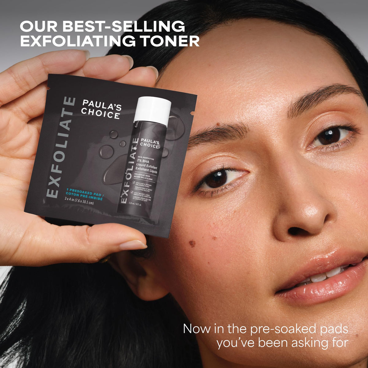 Paula's Choice before and after skin texture comparison showing smoother pores