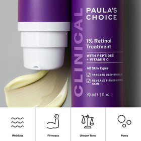 Paula's Choice before and after focusing on refined texture