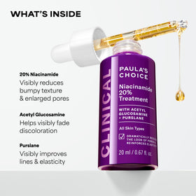 Paula's Choice bottle beside sunscreen, indicates travel-friendly size and routine compatibility