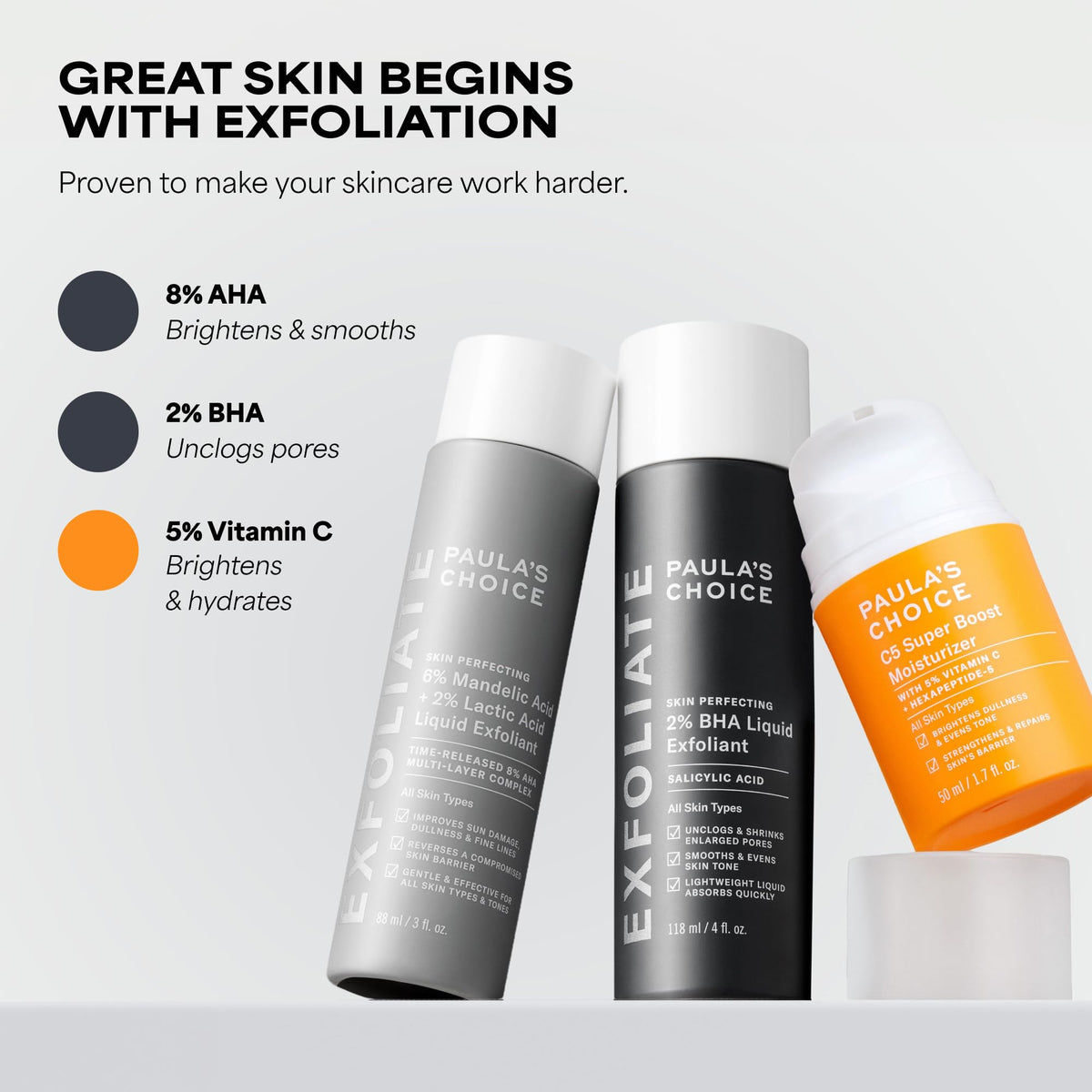 Paula's Choice opaque air-tight packaging protecting vitamin C potency