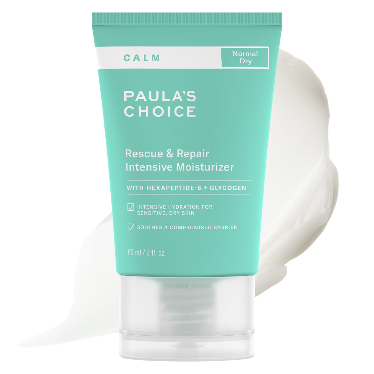 Paula's Choice front packaging view showing clean, calming design and benefits