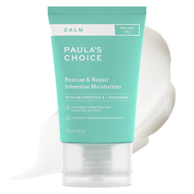 Paula's Choice front packaging view showing clean, calming design and benefits