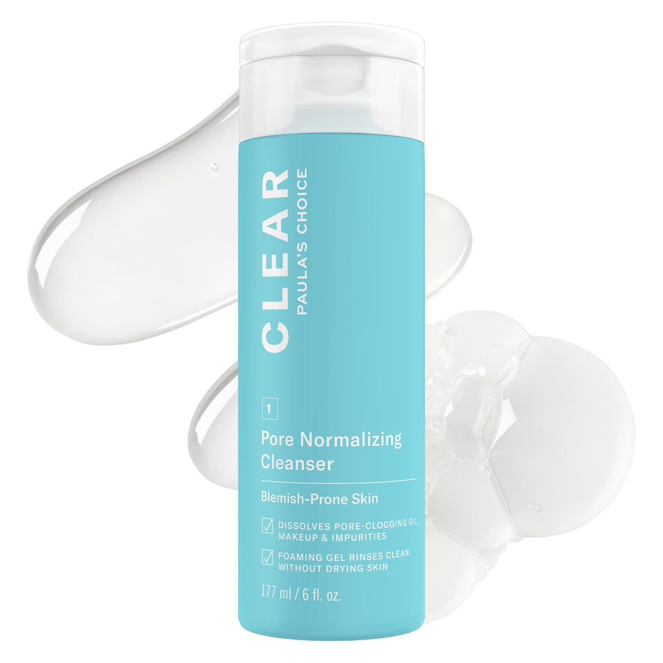 Paula's Choice cleanser front packaging showing product and benefits