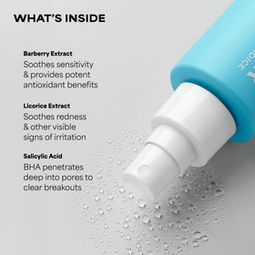 Paula's Choice spray nozzle demonstrating easy angled application benefit