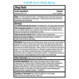 Paula's Choice label showing active ingredients and clarity benefit