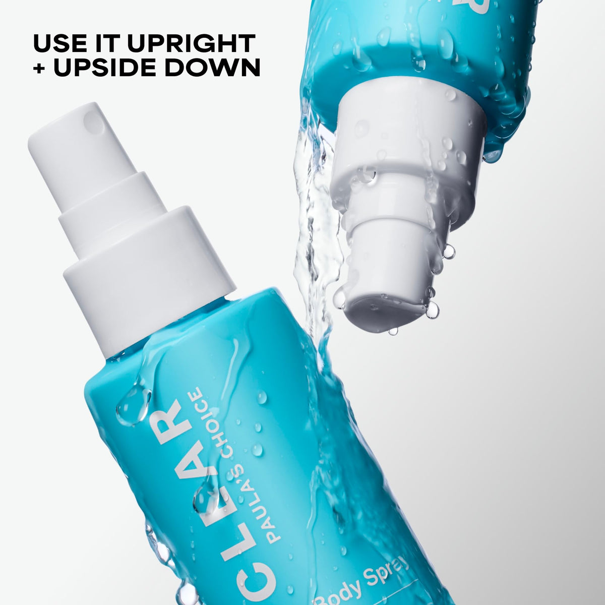Paula's Choice close-up of exfoliating liquid on skin showing texture benefit