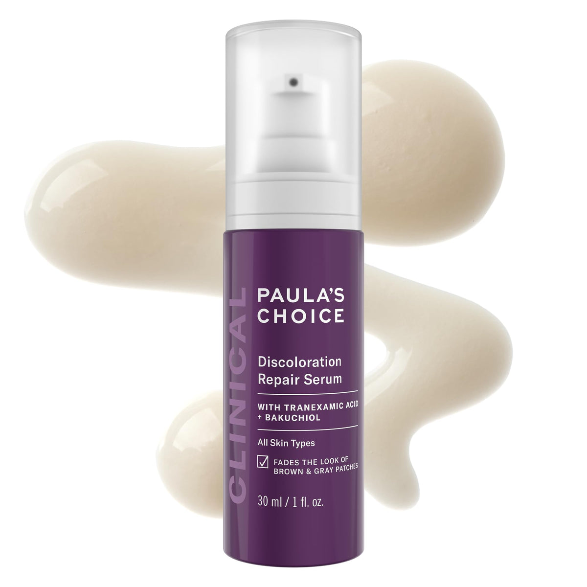 Paula's Choice front bottle view showing sleek clinical packaging and easy dispensing