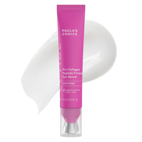 Paula's Choice bottle front view showing product and benefit of firming eye care