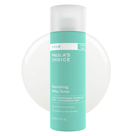Paula's Choice front packaging showing milky toner and clear branding for easy identification