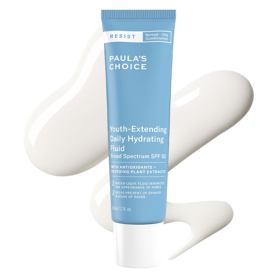 Paula's Choice front packaging showing SPF 50 protection and product name